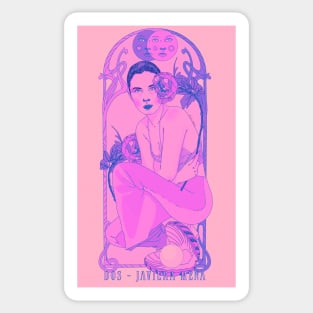 Javiera Mena Two - Art Deco Sticker